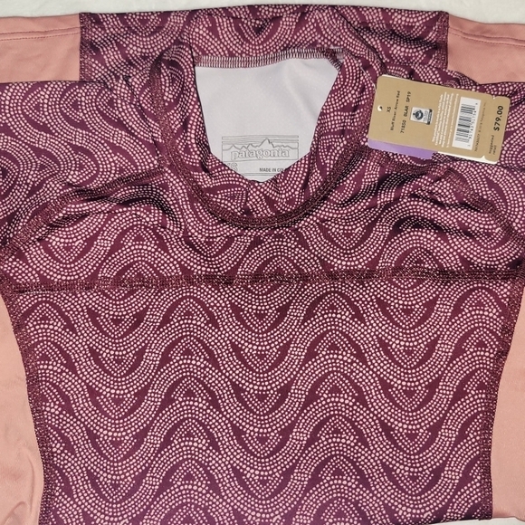 NWT! Sport PATAGONIA Women’s Short-Sleeved Micro Swell Rashguard SZ SX - Picture 5 of 10
